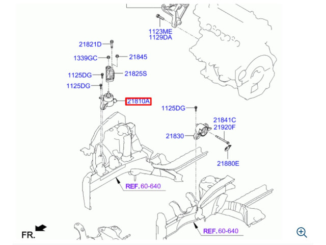 Подушка двигателя левая, подушка КПП 21830A5000, 21810A5000 Hyundai Elantra i30 KIA Ceed Cerato Rio 3 Подушка двигателя левая, подушка КПП 21830A5000, 21810A5000 Hyundai Elantra i30 KIA Ceed Cerato Rio 3